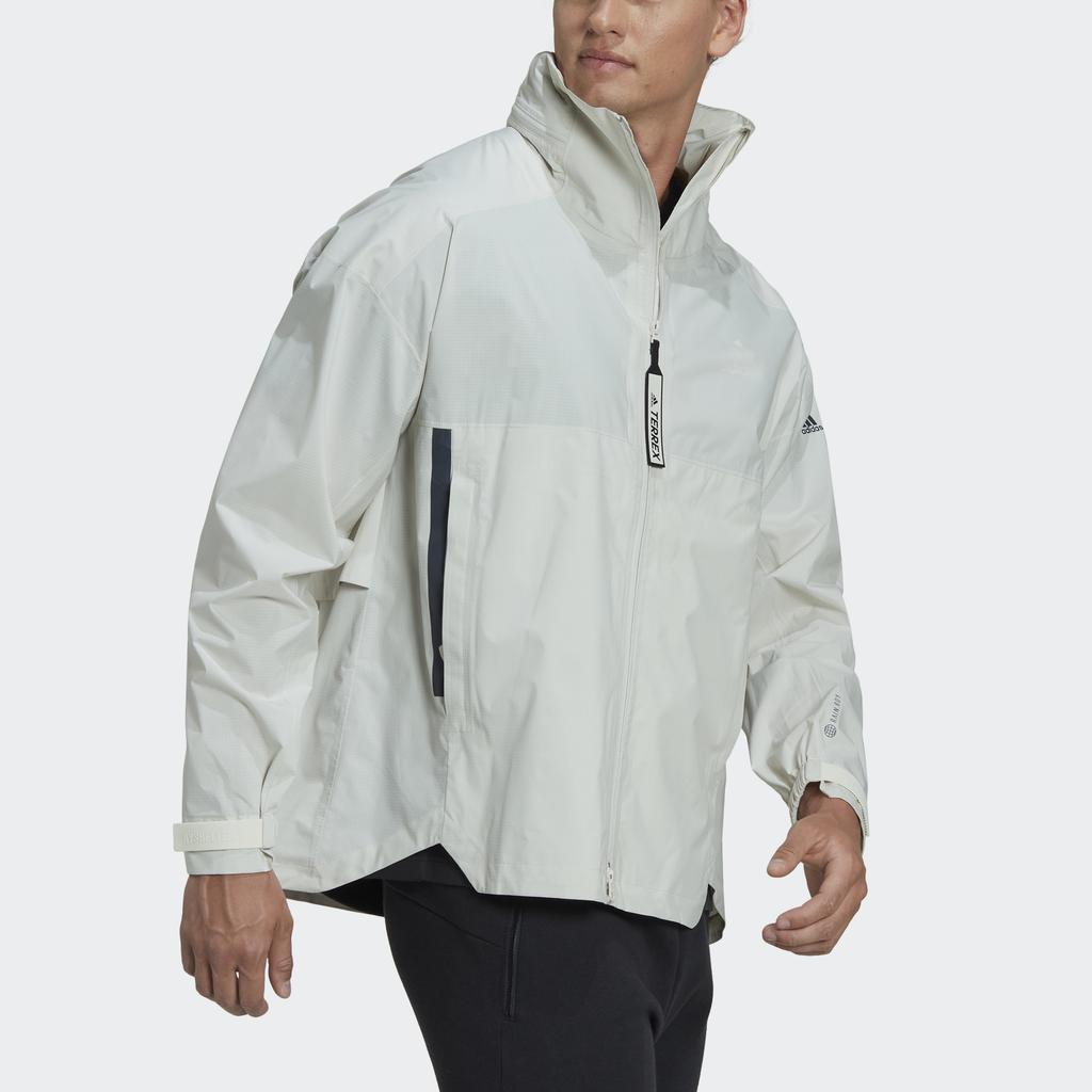adidas Куртка Myshelter Solid Logo Printed с застежкой-молнией и воротником-стойкой, с длинными рукавами, унисекс, алюминиевая куртка HC6269