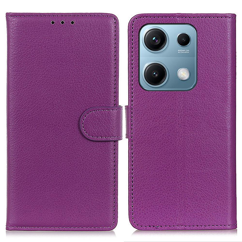 For Xiaomi Redmi Note 14S 4G Wallet Case PU Leather Phone Cover Litchi Texture
