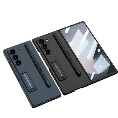 Чехол для мобильного телефона Samsung Z Fold6, складной экран, слот для стилуса, оболочка Fold6, пленка, встроенный регулируемый кронштейн, противоударный жесткий чехол