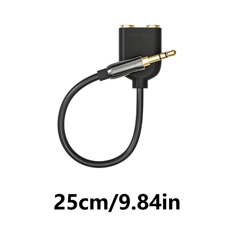 3.5mm Audios Splitter Extension Cable 3.5mm Male to 2 Female Port Stereo Y Splitter Sound Headphone Converter Cord