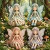 Vintage Garden Fairy Craft Patchwork DIY Kit, Flower Fairies Sewing Make 4 Kit Dolls, Beginner-Friendly Project for Home Decor Handmade Gift
