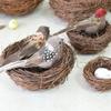 Мини яркие искусственные птицы-воробьи с прищепкой, садовое украшение, дерево, украшения для двора, случайный цвет