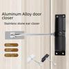 Modern Adjustable Hidden Aluminum Door Closer with Double Spring for Large Doors