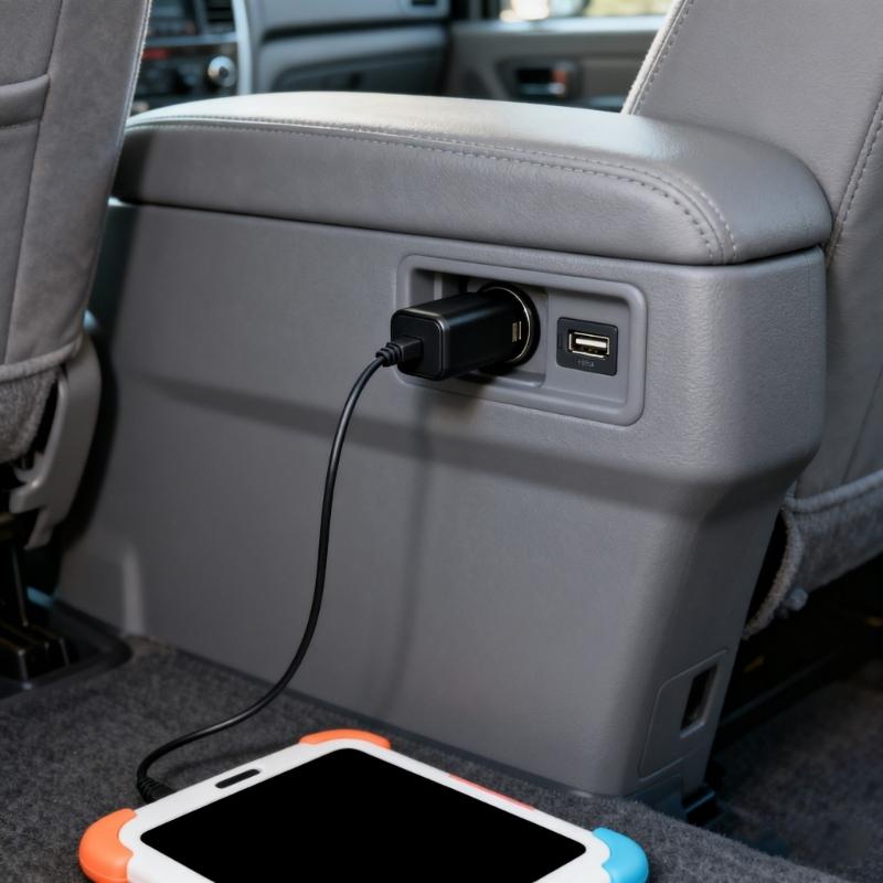 Автомобильный адаптер прикуривателя USB C с удлиненным шнуром 3,5 м, универсальное решение для безопасной зарядки видеорегистратора