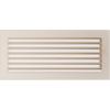 Vent Cover 17x37 Cream with Blinds