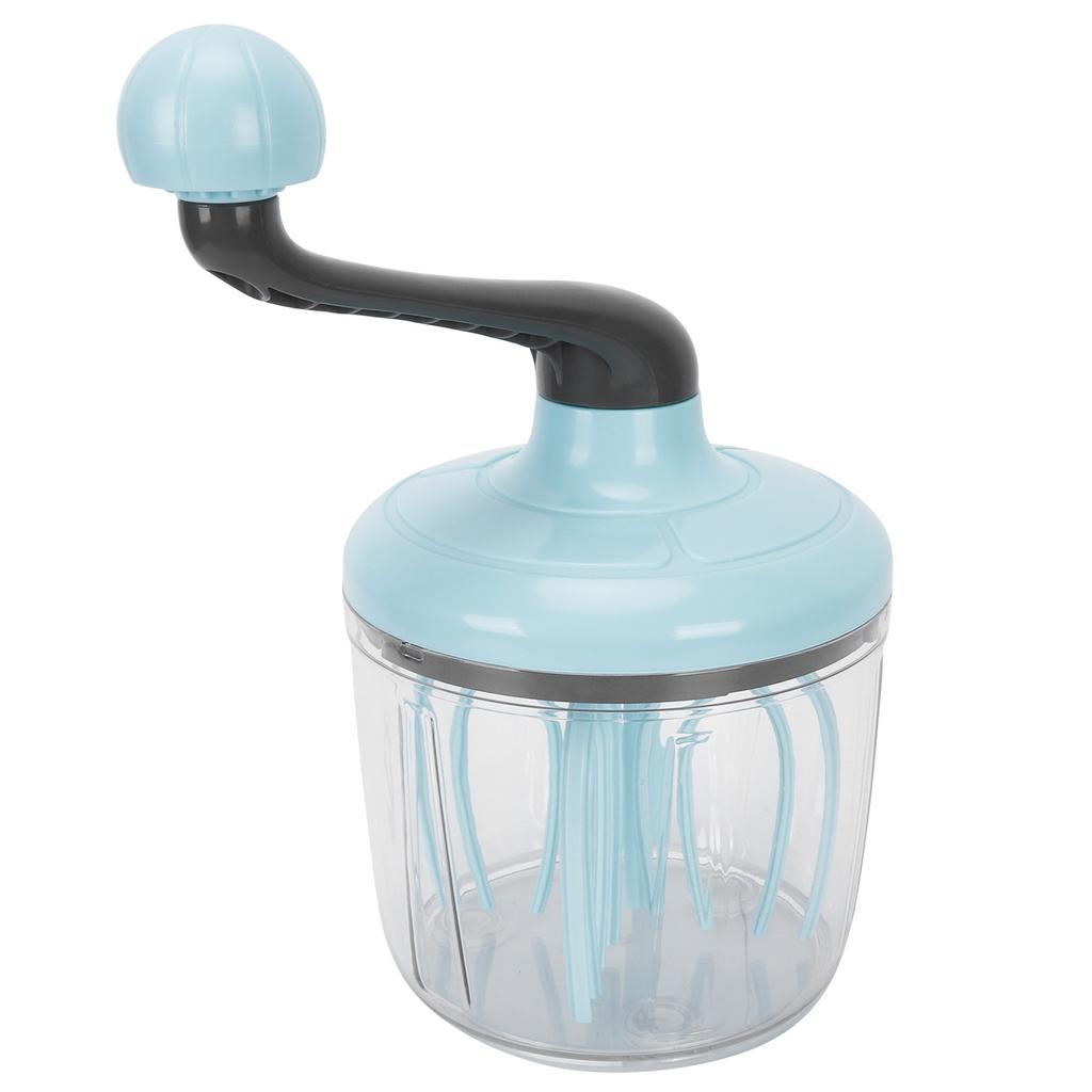 Cream Mixer Whisk Semi Automatic Manual Egg Milk Foam Frother Home Kitchen Accessory Green