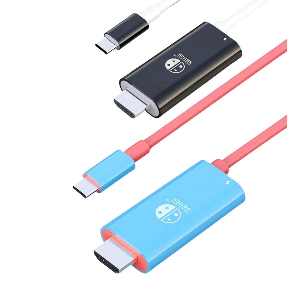 4K HD Док-станция-конвертер Type-C в HDMI с USB-зарядкой для портативной консоли, планшета, ультрабука, Steam Deck, телевизора, проектора, экрана