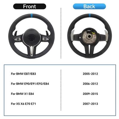 Для BMW Серии E87 E83 E90 E91 E92 E84 E84 E70 E71 Обновление Рулевого Колеса с Половиной Алькантары