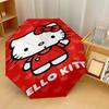 Hello Kitty Windproof Auto 8 Rib Folding Umbrella Portable Outdoor Parasol