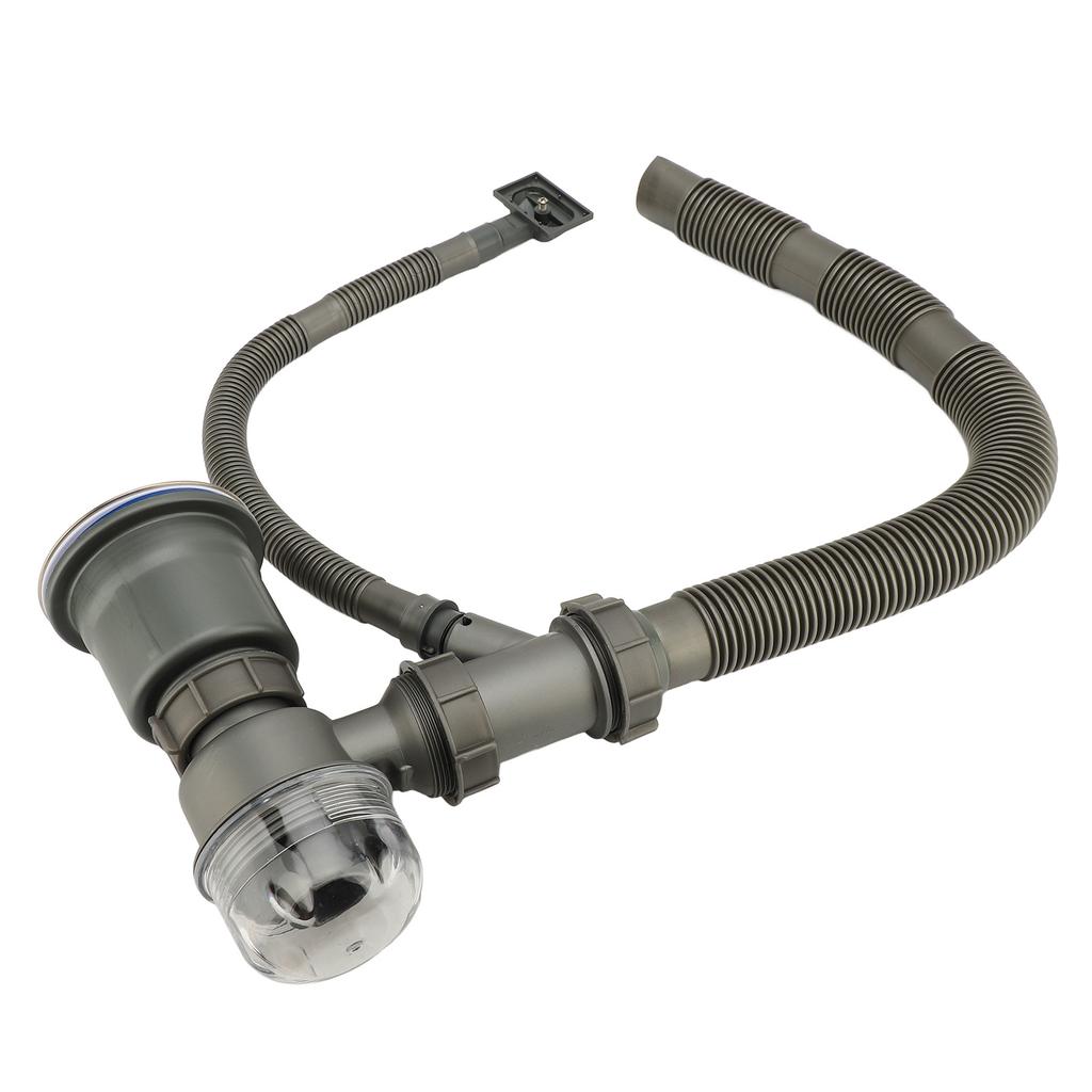 Комплект слива для кухонной мойки Профессиональный Утолщенный Устойчивый к запахам Комплект сливной трубы для раковины для кухонной мойки