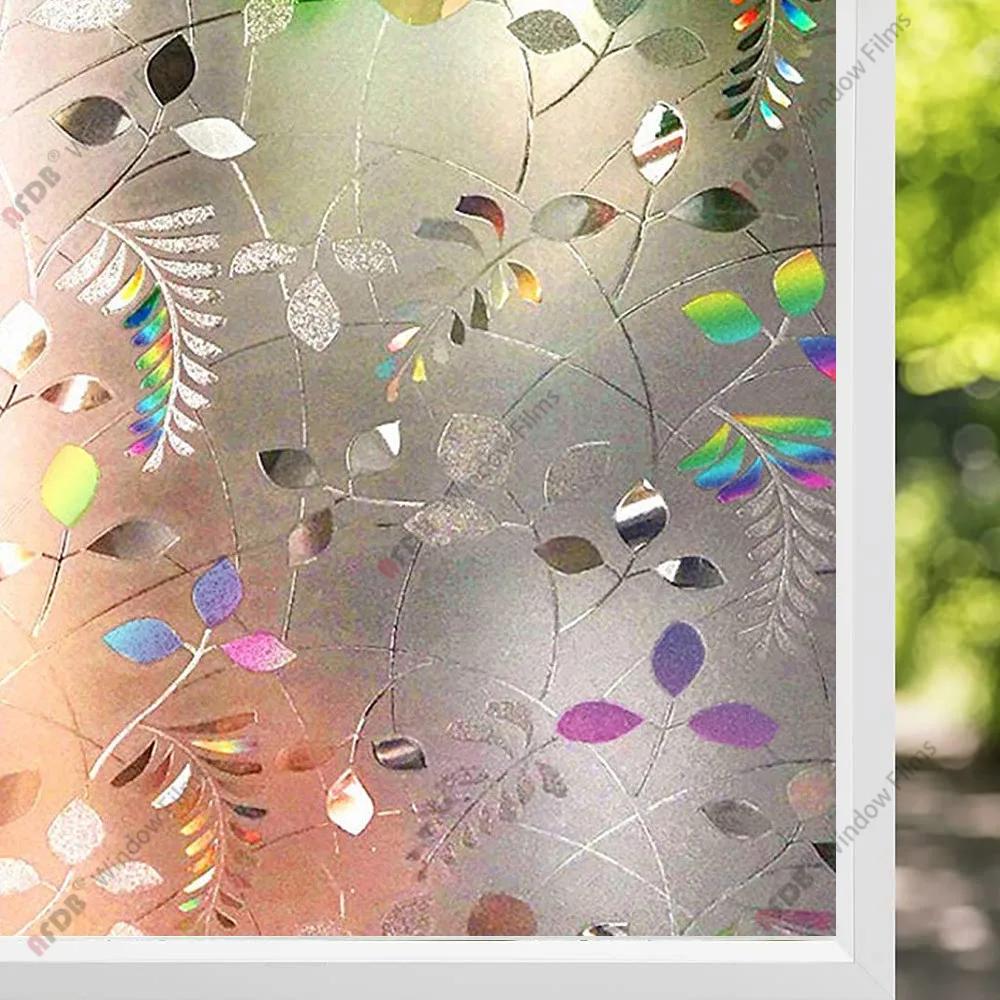 AFDB матовая пленка для защиты окон, статическая наклейка на окно, неклеящаяся пленка для витражного стекла, декоративный стеклянный винил для дома