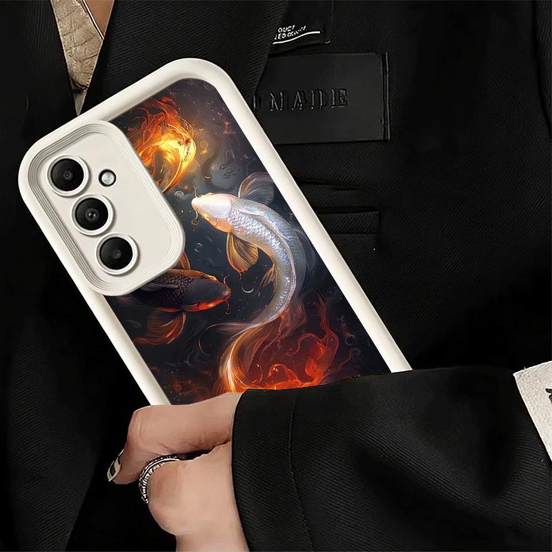 Phone Case for Samsung Galaxy A17 A16 A15 A14 A13 Golden Carp Lucky Koi A56 A36 A26 A55 A35 A25 A54 A34 A24 A53 A33 A23 A07 A06