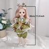 3D Simulation Eyes Cute BJD Doll 20 Joints Fashion Clothes BJD Doll 1/8 30CM BJD Doll  DIY Toys