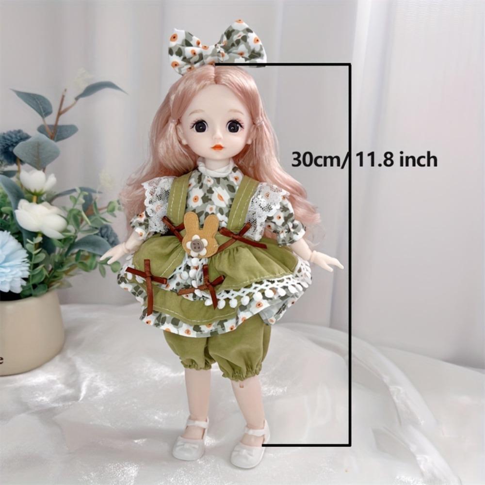 3D Simulation Eyes Cute BJD Doll 20 Joints Fashion Clothes BJD Doll 1/8 30CM BJD Doll  DIY Toys