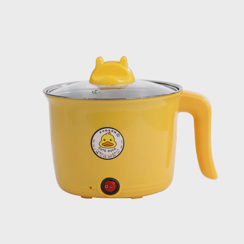 Компактная многофункциональная электрическая плита с антипригарным покрытием: Мини-сковорода и маломощная кастрюля для жарки — идеально для студенческих общежитий