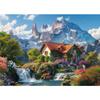 MISITU Jigsaw Landscape Stylish Interior Melting Snow X 70 1000-Piece Puzzle, Painting, Nature, Mountains, Rivers, Gift, Birthday, Anniversary,