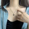 Simple and Frigid and Concave Texture Geometric Clavicle Necklace Versatile Clavicle Chain