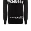 Alexander Mcqueen Вязаный джемпер с интарсией и логотипом в стиле граффити 626454Q1WZL1006