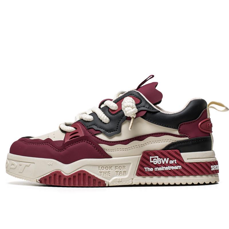 Мужские летние 2025 трендовые туфли на платформе - увеличивающие рост, универсальные, повседневные, нишевый спортивный стиль.