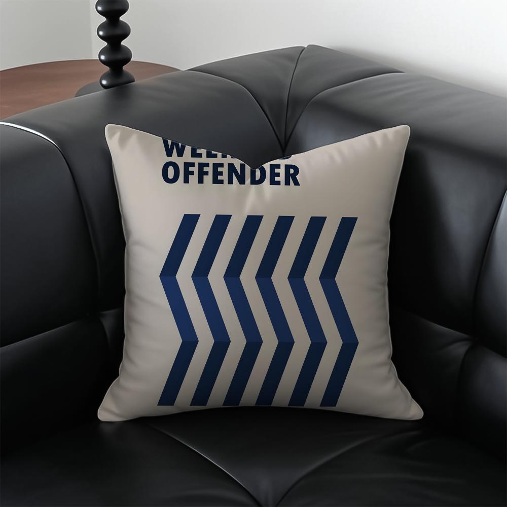 Подушка-чехол для дивана 'WWeekend OOffender', наволочка, защита от пылевых клещей, скрытая молния, шелковистый плюш