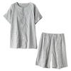 Костюм для кормления DURASIKO для взрослых и короткая пижама на липучке для пациента, мужская, на липучке, легко надевать и снимать, для пациента, полный размер M, для пожилых,