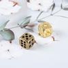 1pc Brass Dice Home Artware Props Bar Supplies Game Tool Copperware Metal Dice
