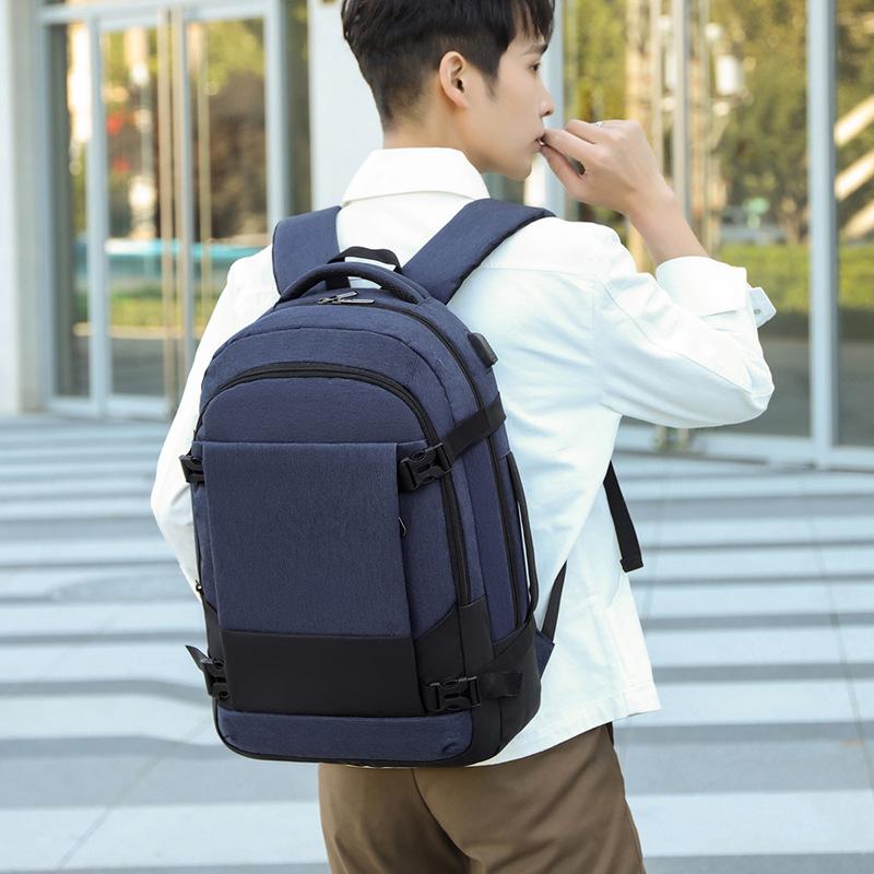 Новый унисекс однотонный водонепроницаемый и дышащий деловой модный повседневный универсальный рюкзак для повседневного использования