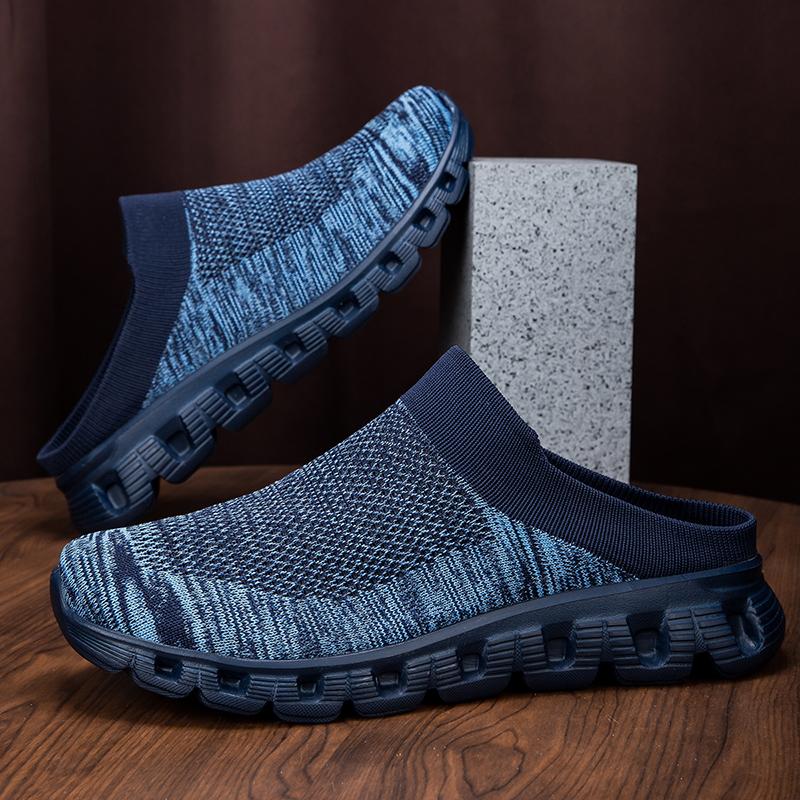 Летняя мужская обувь 2024 года, новые легкие удобные повседневные туфли для ходьбы, дышащие тапочки унисекс для мужчин и женщин, мокасины, шлепанцы
