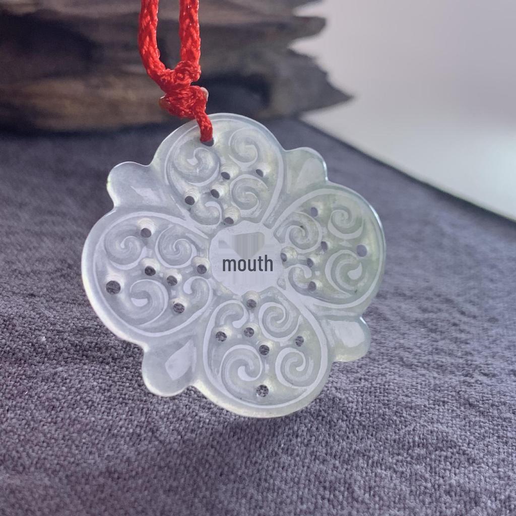 Burma A-Grade Natural Jade Leaf Pi Xiu Pendant