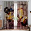 Комплект из 2 штук крутых штор с 3D-принтом для мотоциклетных гонок, для спальни, гостиной, кухни, декоративные шторы для четырех сезонов