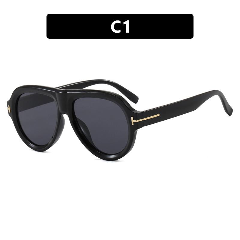 T-toad sunglasses European and American personalized pilot sunglasses women's advanced sunshade sunglasses trend