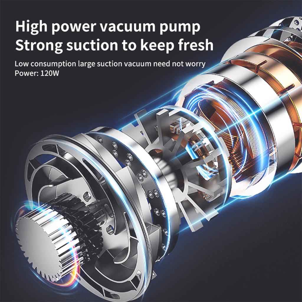 Мини-вакуумная машина для сохранения свежести, бытовая небольшая машина для запечатывания продуктов питания, полностью автоматическая машина для запечатывания вакуума