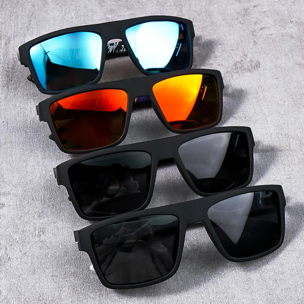 Classic Sunglasses For Men And Women Fashionable Square Retro Unisex Colorful Lens Glasses