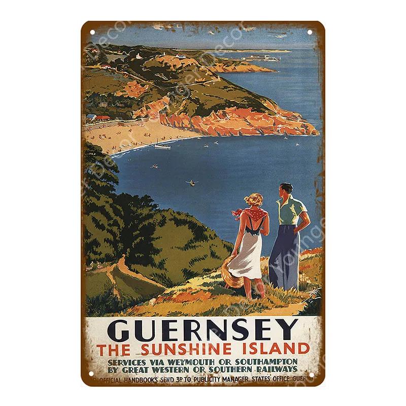 Туризм Металлические Знаки Путешествия Города Страна Тарелка Мексика Токио Постер Винтажная Табличка Сувениры Фестивальный Подарок Домашний Декор Комнаты YJ020