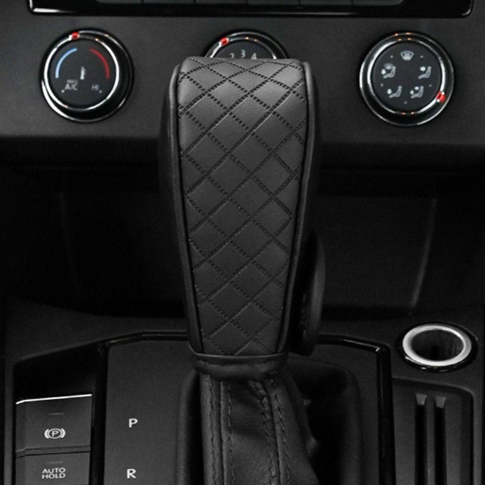 Кожаный чехол для ручки переключения передач, Нескользящие аксессуары для салона автомобиля, чехол для ручки переключения передач для автомобиля