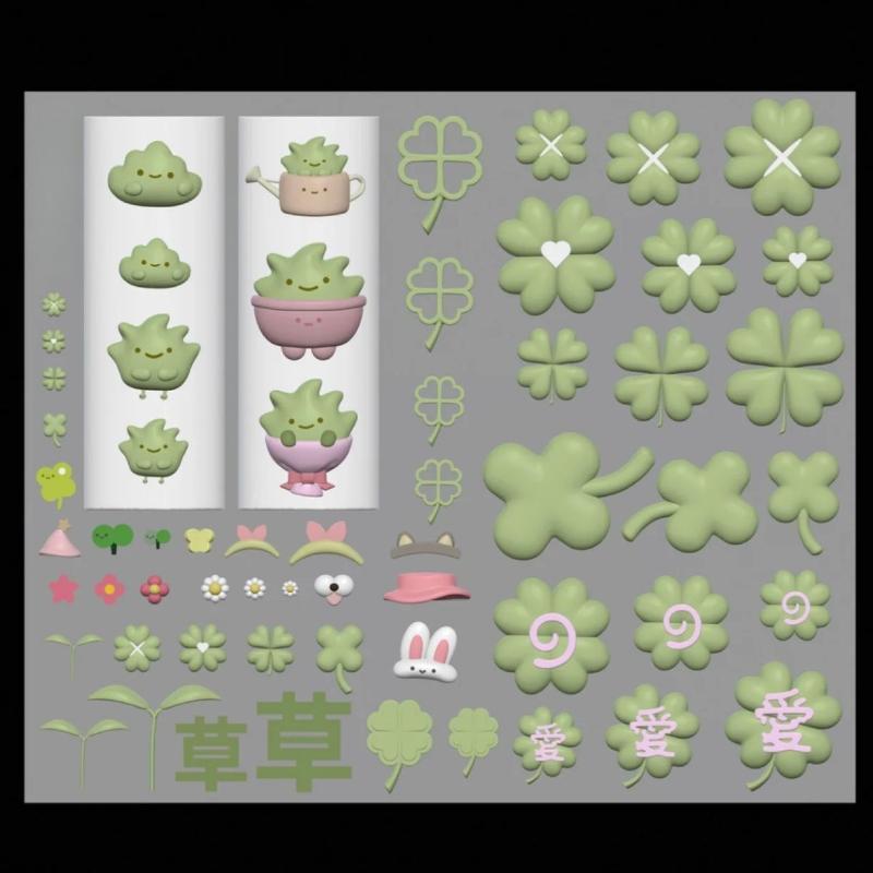 Прозрачный силиконовый молд для нейл-арта Пряжка ремня Цветок Бабочка Четырехлистный клевер 3D Молд для украшения ногтей Шаблон для маникюра