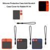 Silicone Protective Case Shock Resistant Case Cover Anti-Drop Protective Cover Kit Full Protection Cover for Rabbit R1 AI Device