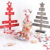50pcs Santa Claus Christmas Tree Elk PVC Bags Transparent Clear Gift Bag for Christmas Gift Baking Candy Cookie Packaging Bags KTY
