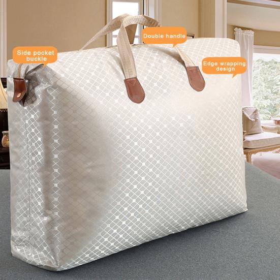 Сумка для хранения в гардеробе Складная застежка-молния с ручкой Корзина для хранения одежды Органайзер для шкафа Пакет для переезда Пододеяльник Простыни