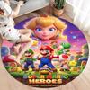 Super Mario Round Area Rug Carpet Rug For Living Room Bedroom Sofa Playroom Decor Nonslip Floor Mat