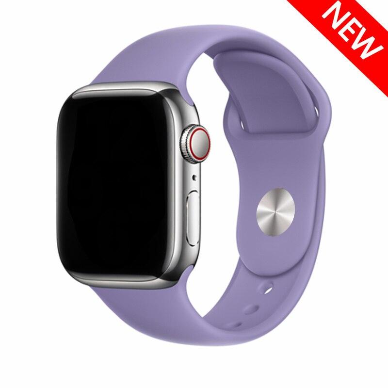 Silicone Strap For Apple Watch Band 44mm 49mm 45mm 41mm 40mm 42mm 38mm Bracelet Iwatch Series 9 7 Se 3 4 5 6 8 Ultra2 Band