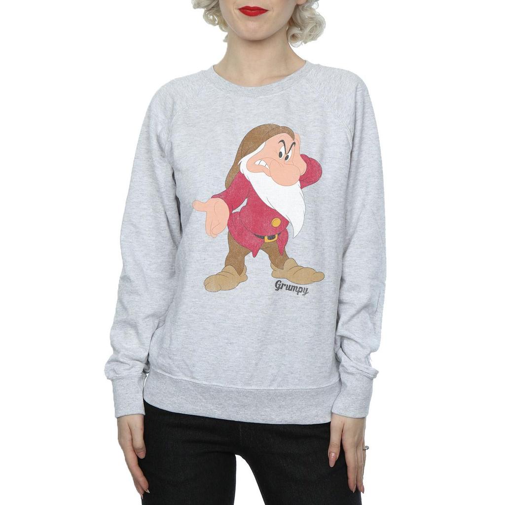 Классический женский/женский свитшот «Белоснежка и семь гномов» Grumpy Heather