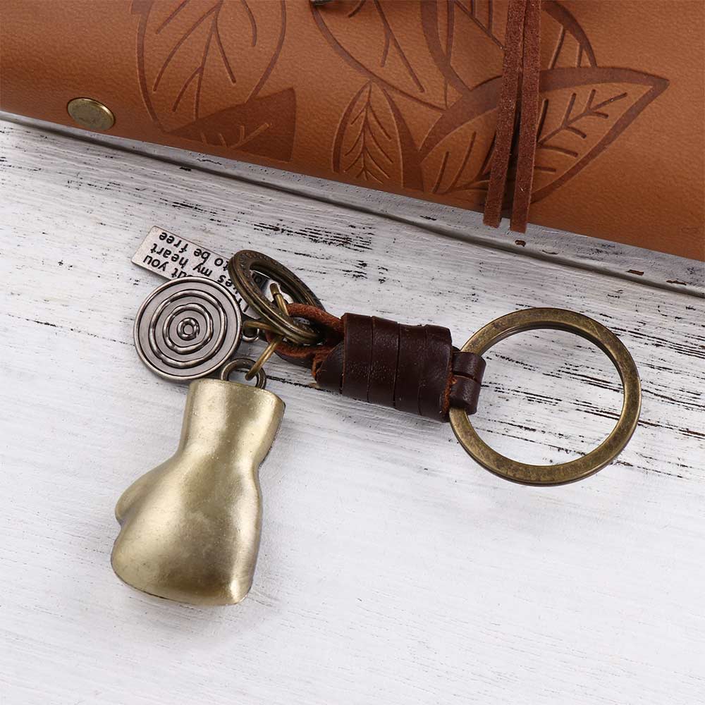 Pendant Packaging Decoration Boxing Gloves Keychains Punk Boxing Gloves Gift Souvenir Keys Holder