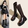 Black Boots Women's 2025 New Spring, Autumn and Winter Thick-soled Knee-high Knight Boots Small Long Boots
