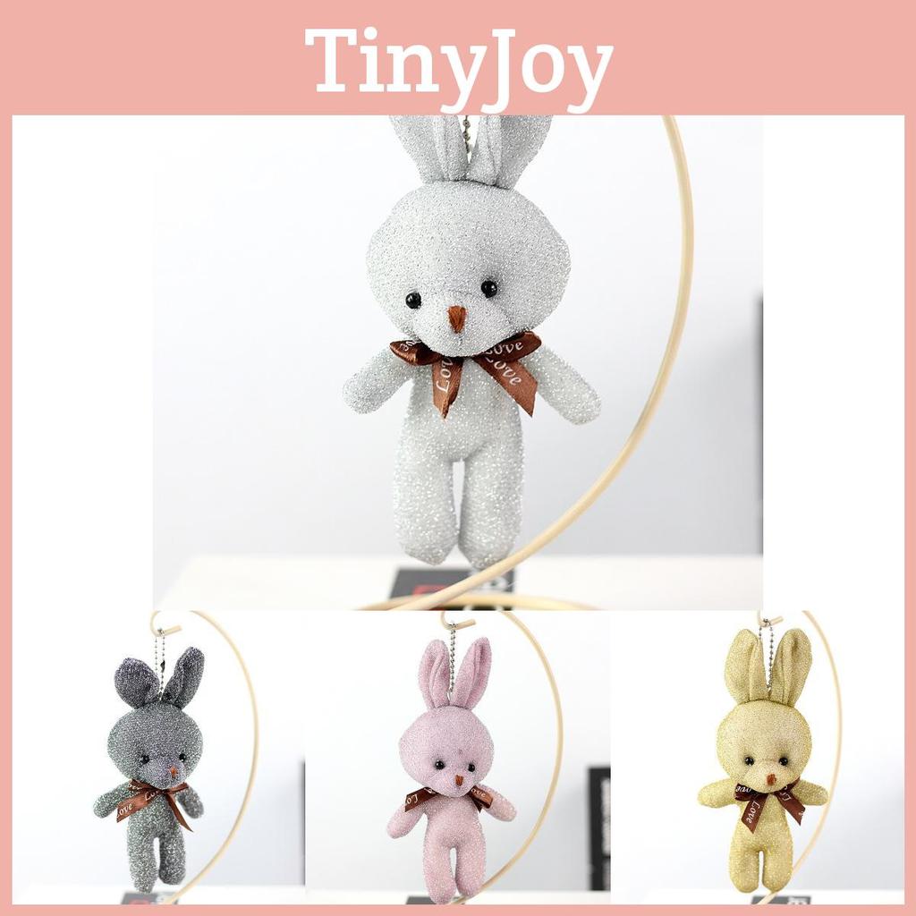 Adorable Sparkling Plush Bunny Toy Ideal For Bags And Gifts In Multiple Colors