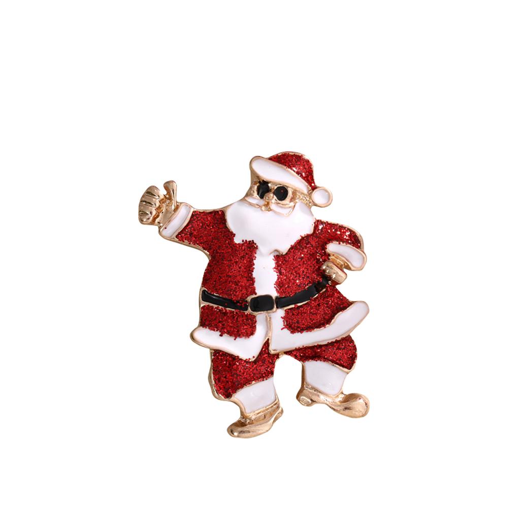 Christmas Series Brooch Bell Snowman Elk Decorative Pin DIY Jewelry Accessories Fresh And Cute Brooch