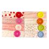 Retro Ins Style Cute Print Button Headband Fashion Women Y2K Sweet Cool Hair Accessories Cute Sweet Dating Hair Band