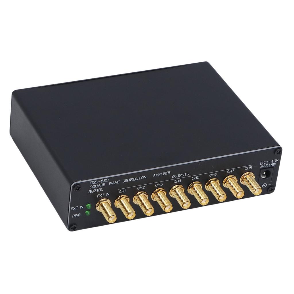 Clock Distribution Amplifier WC 44.1K 48K Second Pulse 1PPS 10M 8CH SMA Port Clock Distributor with Indicator Light US