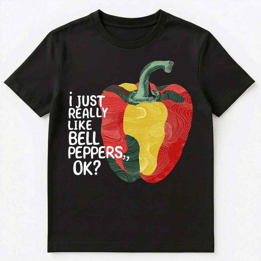 Im Just Really Into Bell Peppers Ok Colorful Unisex T-shirt Tops Tees Unisex