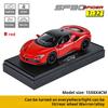 1:32 Ферра Sf90 Роскошный Спортивный Автомобиль Изысканная Металлическая Модель Автомобиля С Инерционным Механизмом Коллекционная Фигурка и Украшение для Рабочего Стола